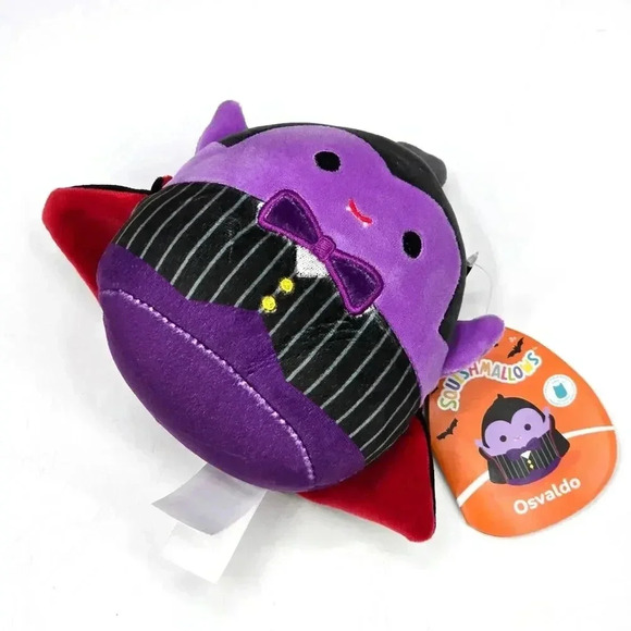 Squishmallows Osvaldo Halloween Dracula Bat Plush NWT #38 - Picture 6 of 7